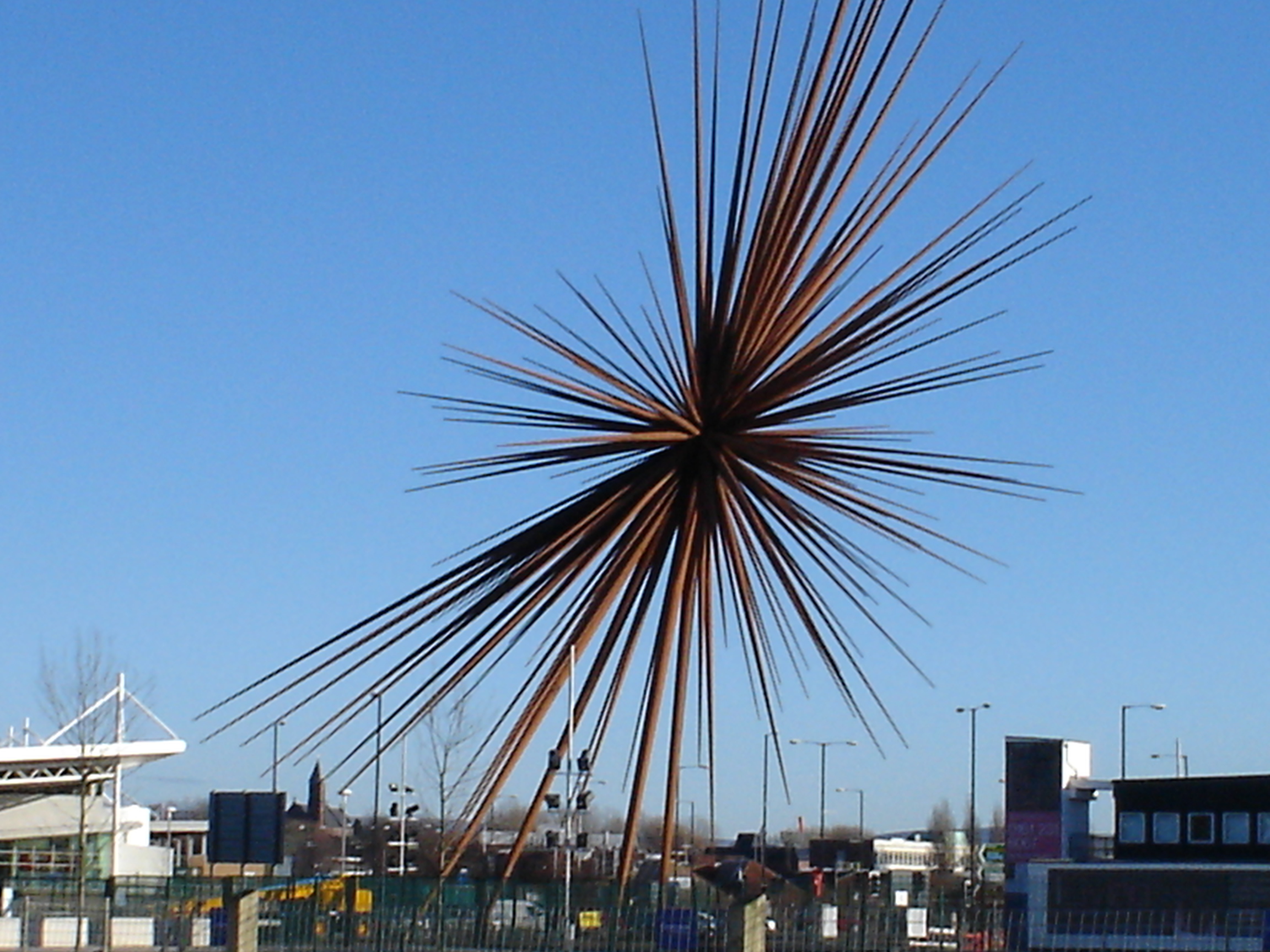 of the bang by thomas heatherwick in manchester and the location ...